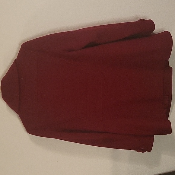 Vintage Lane Bryant Double Breasted Deep Red Peacoat sz 14/16 Lined, Wool Blend - Picture 12 of 14